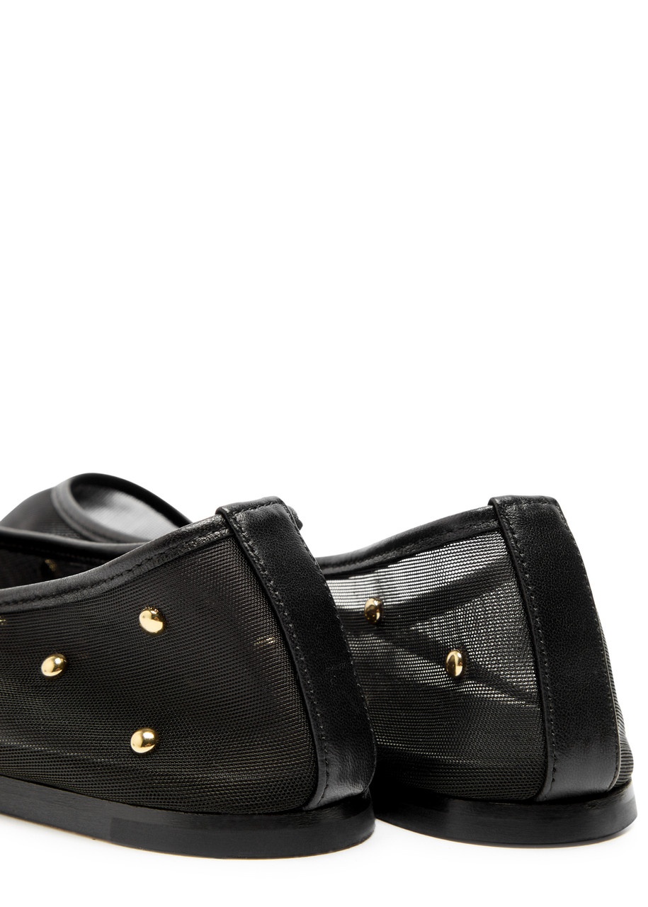 Dear Frances Balla Embellished Mesh Ballet Flats - 4