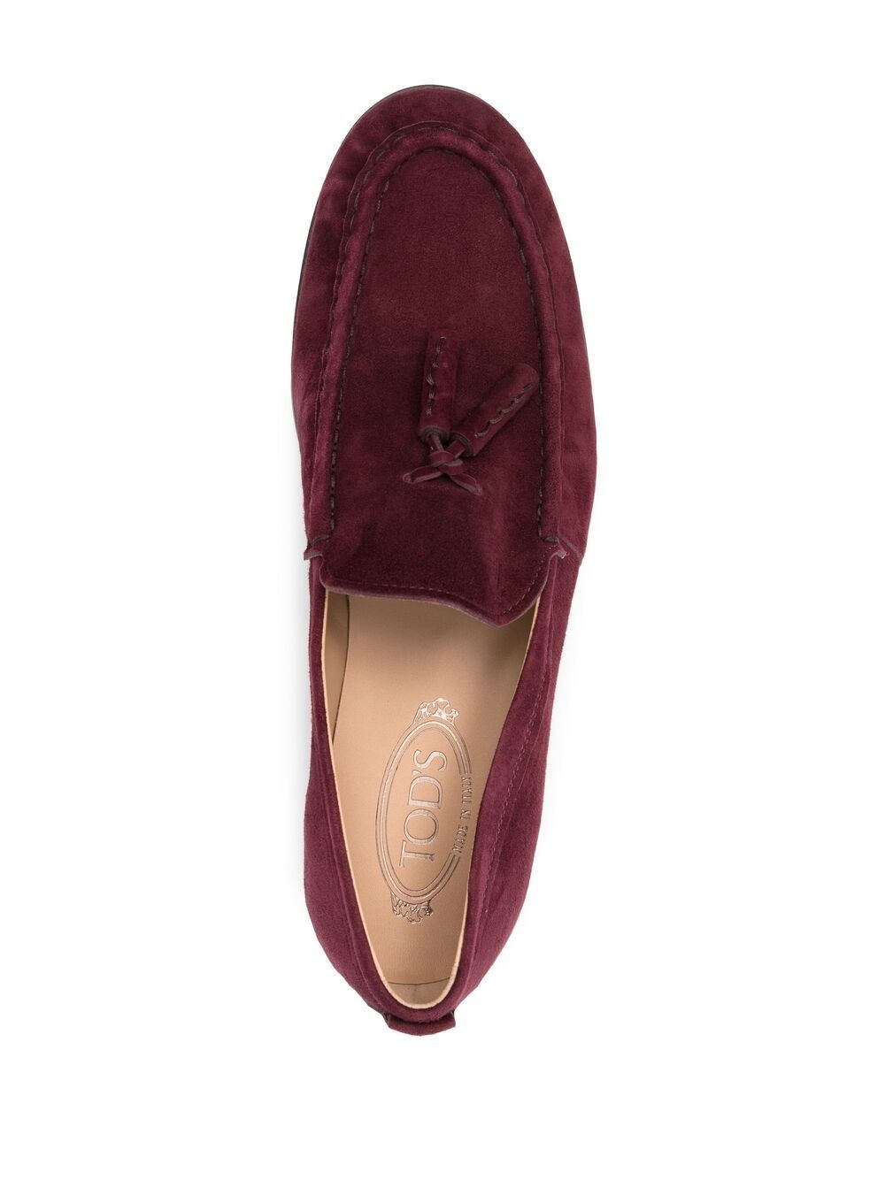 tassel-detail suede loafers - 4