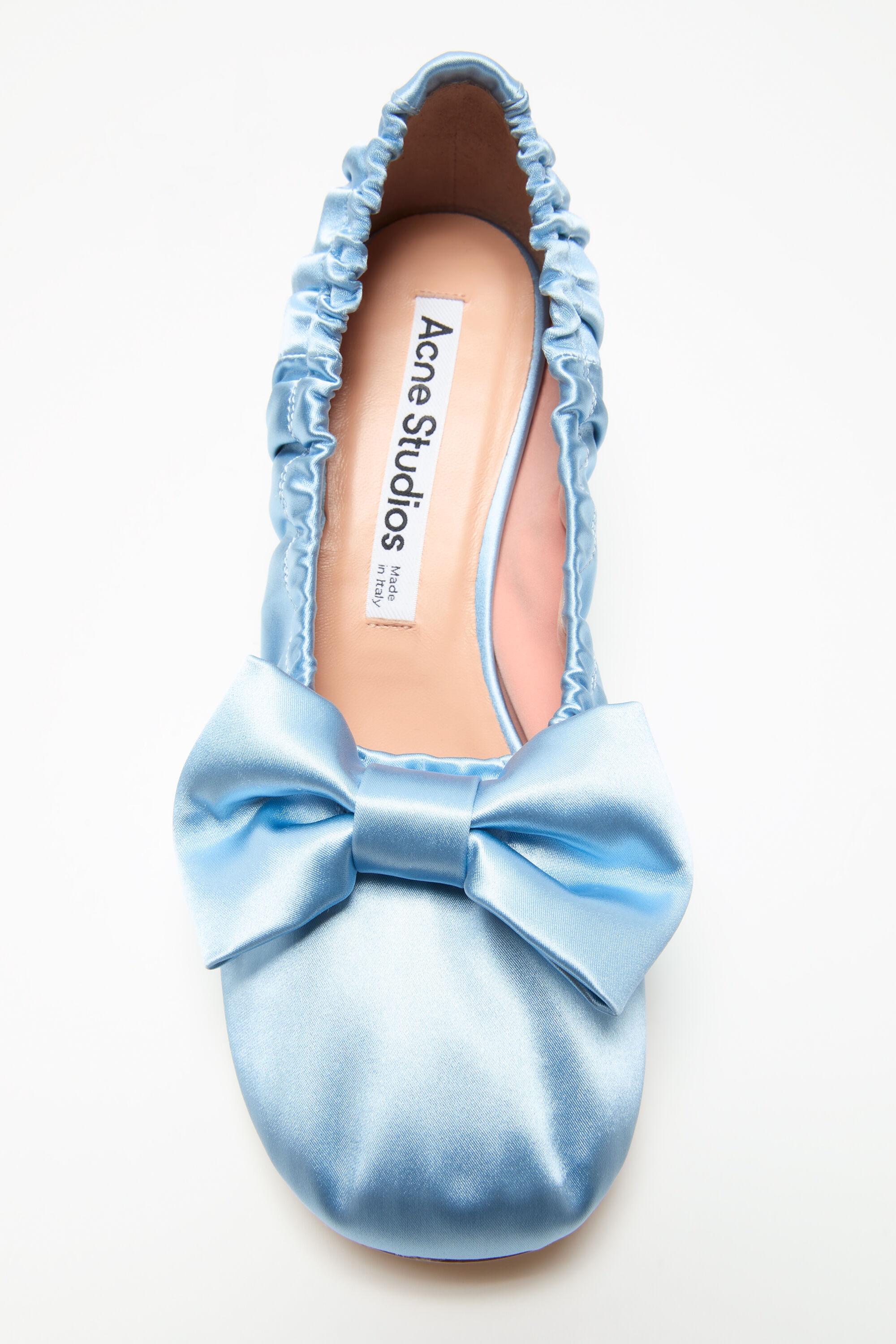 Satin bow heels - Sky blue - 4