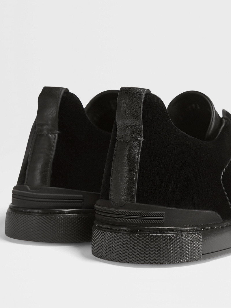ZEGNA BLACK VELVET TRIPLE STITCH™ SNEAKERS outlook
