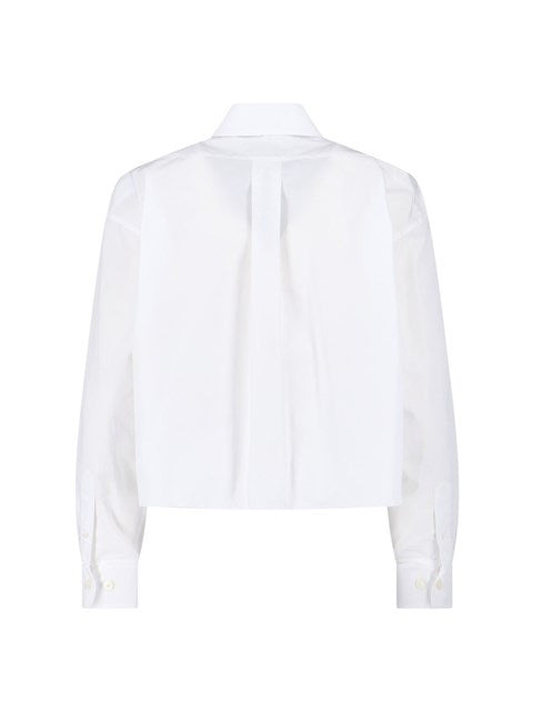 Miu Miu Women Logo Crop Shirt - 2