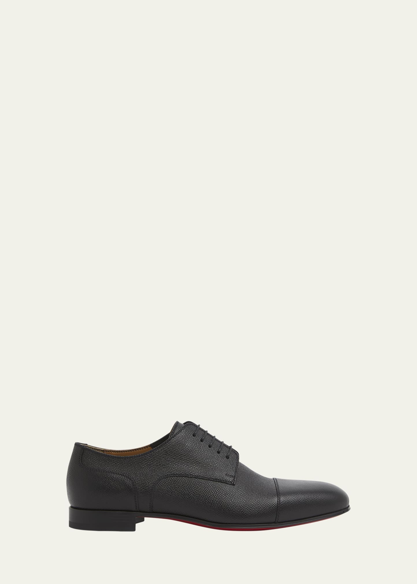 Men's Surcity Grained Leather Derby Shoes - 1