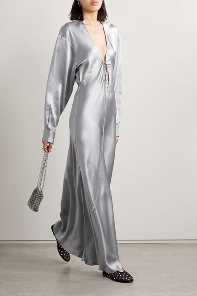 CHRISTOPHER ESBER Triquetra cutout silk-satin maxi dress outlook