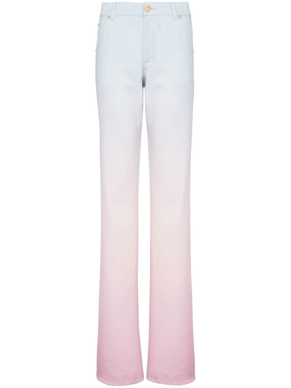 x Evian gradient straight-leg jeans - 1