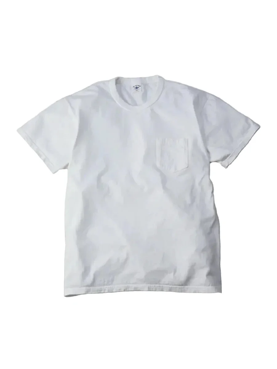 FN-THC-101P Three Needle Loopwheel Pocket Tee White - 1