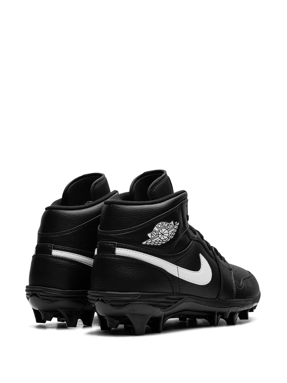 Jordan 1 Mid "Black/White" cleats - 3
