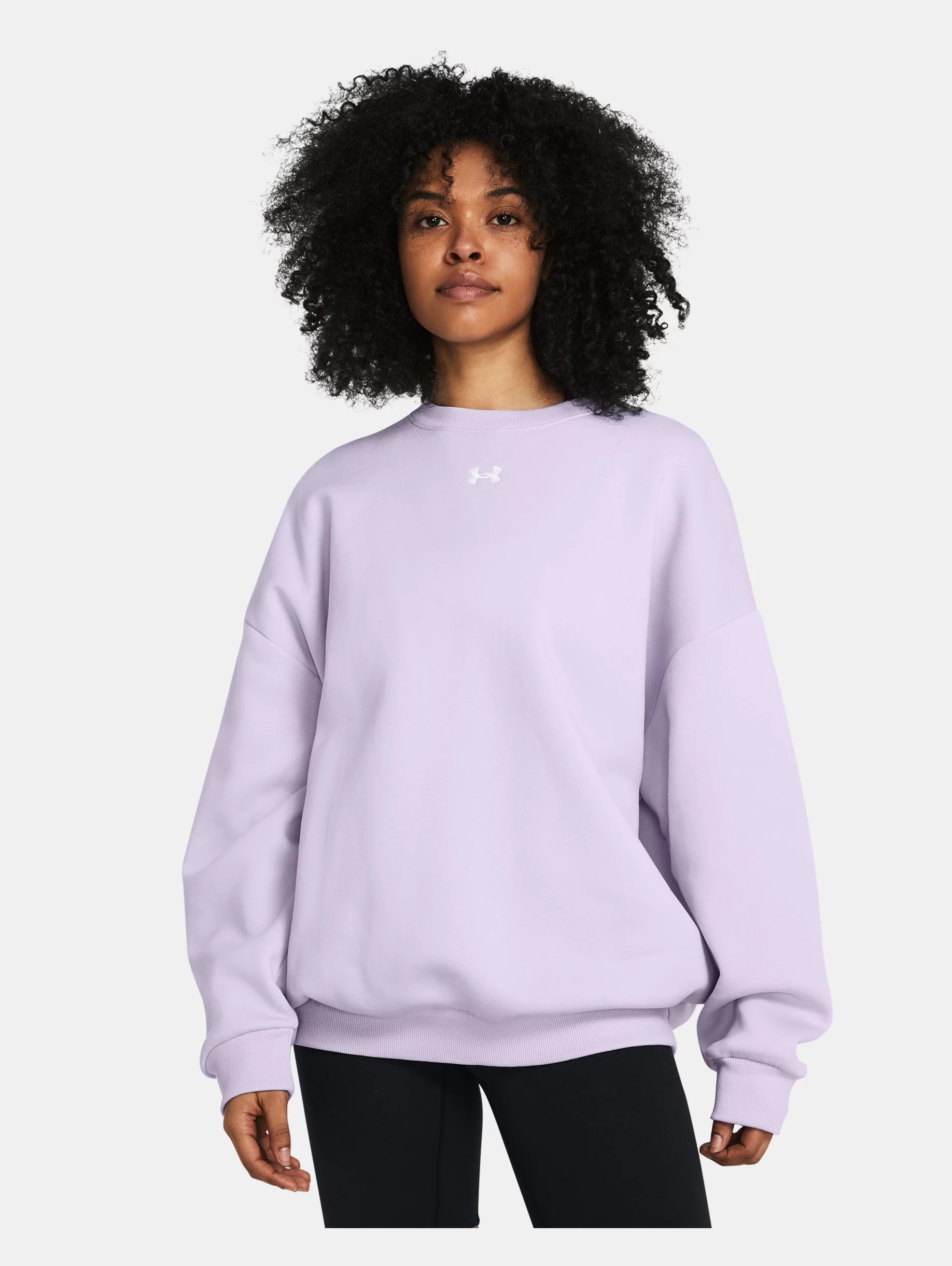 Women's UA Rival Fleece Oversized Crew - 2