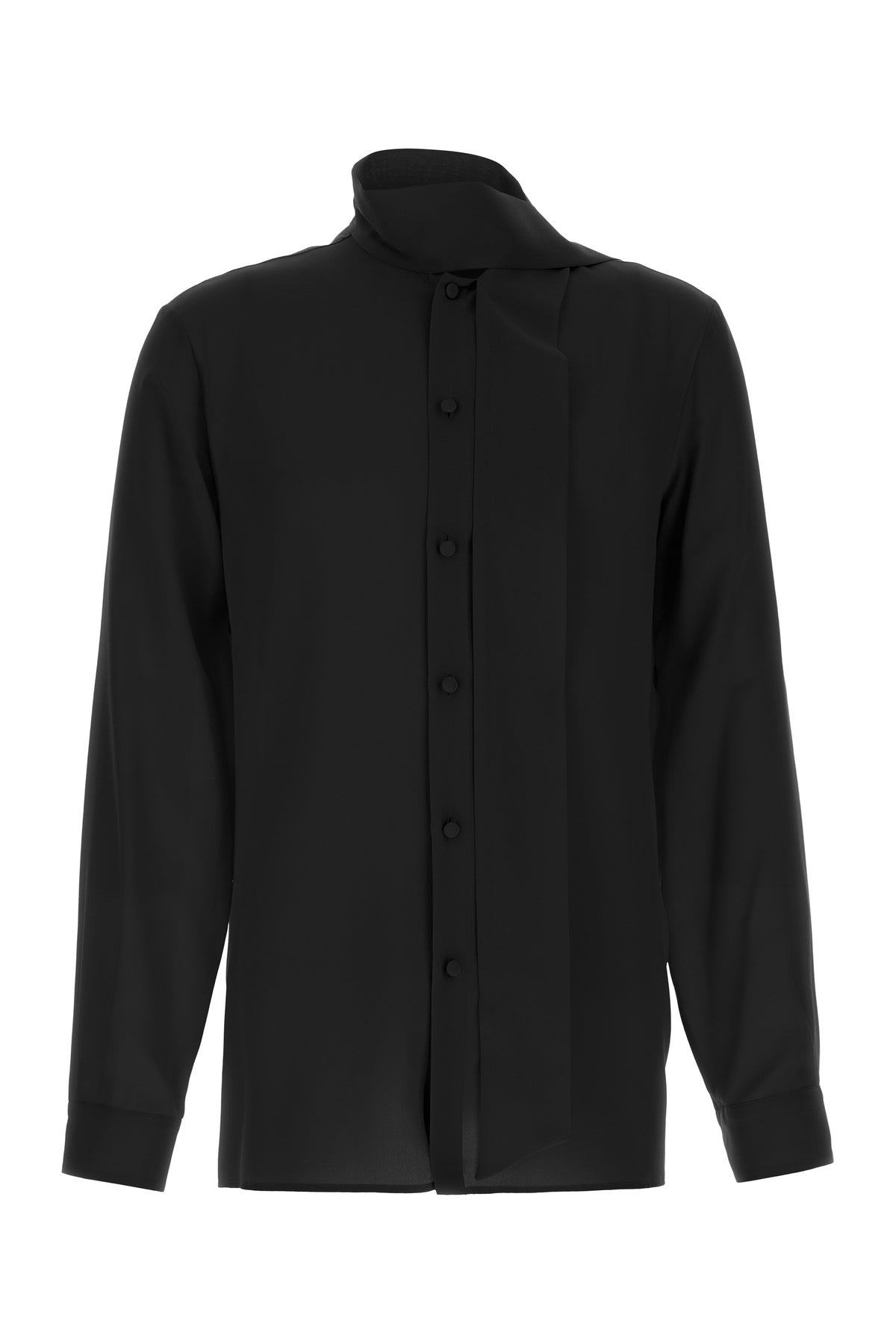 Black crepe shirt - 1