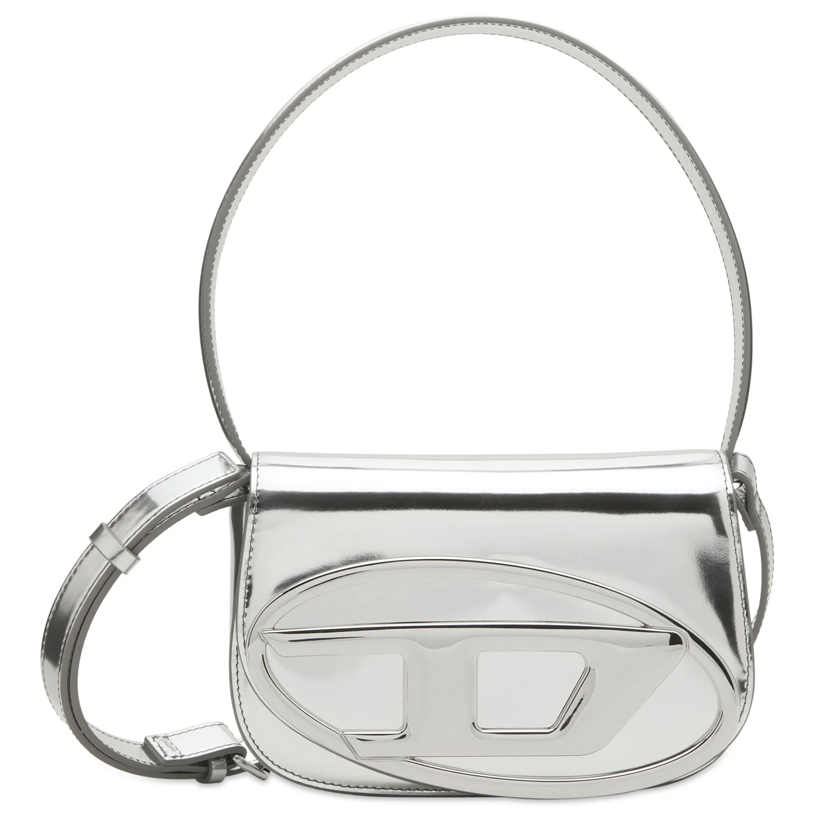Diesel 1DR Logo Mirror Leather Handbag - 1