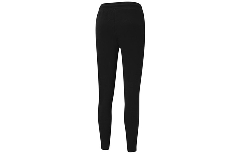 PUMA (WMNS) PUMA Style Cat Drawstring Casual Sports Knit Trousers Black 587165-01 outlook