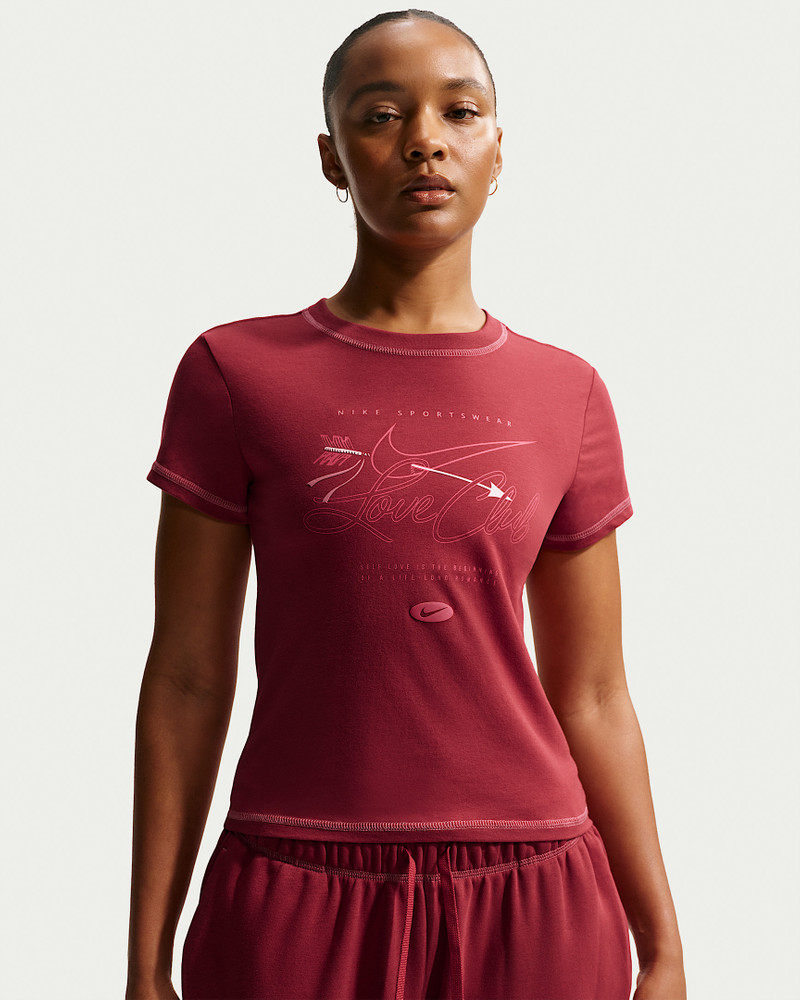 Nike Sportswear Chill Knit Women's Slim Short-Sleeved Cropped T-Shirt 1