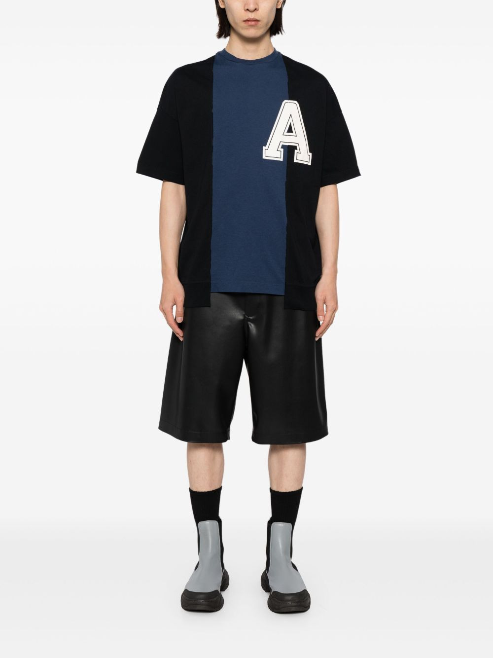 logo-patch cotton T-shirt - 2