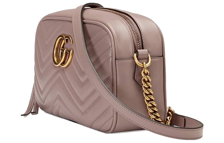 (WMNS) Gucci GG Marmont Small Matelasse Shoulder Bag 'Dusty Pink' 447632-DTD1T-5729 - 3