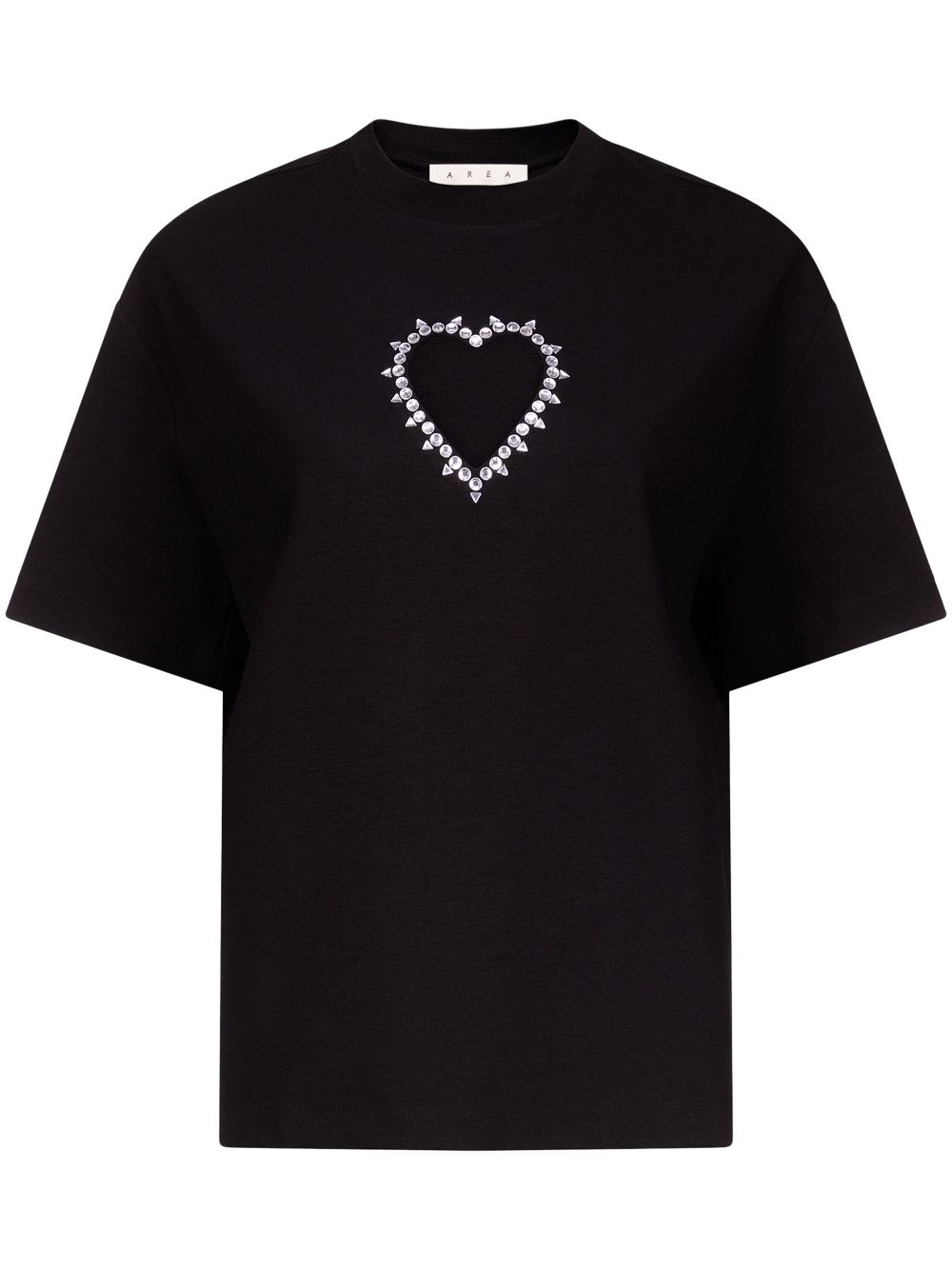 crystal-embellished T-shirt - 1