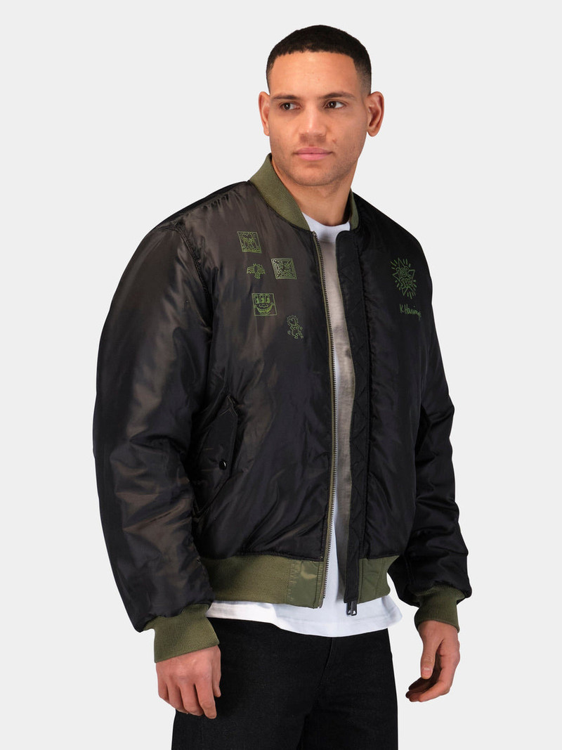 KEITH HARING X ALPHA MA-1 ALL REVERSIBLE 8