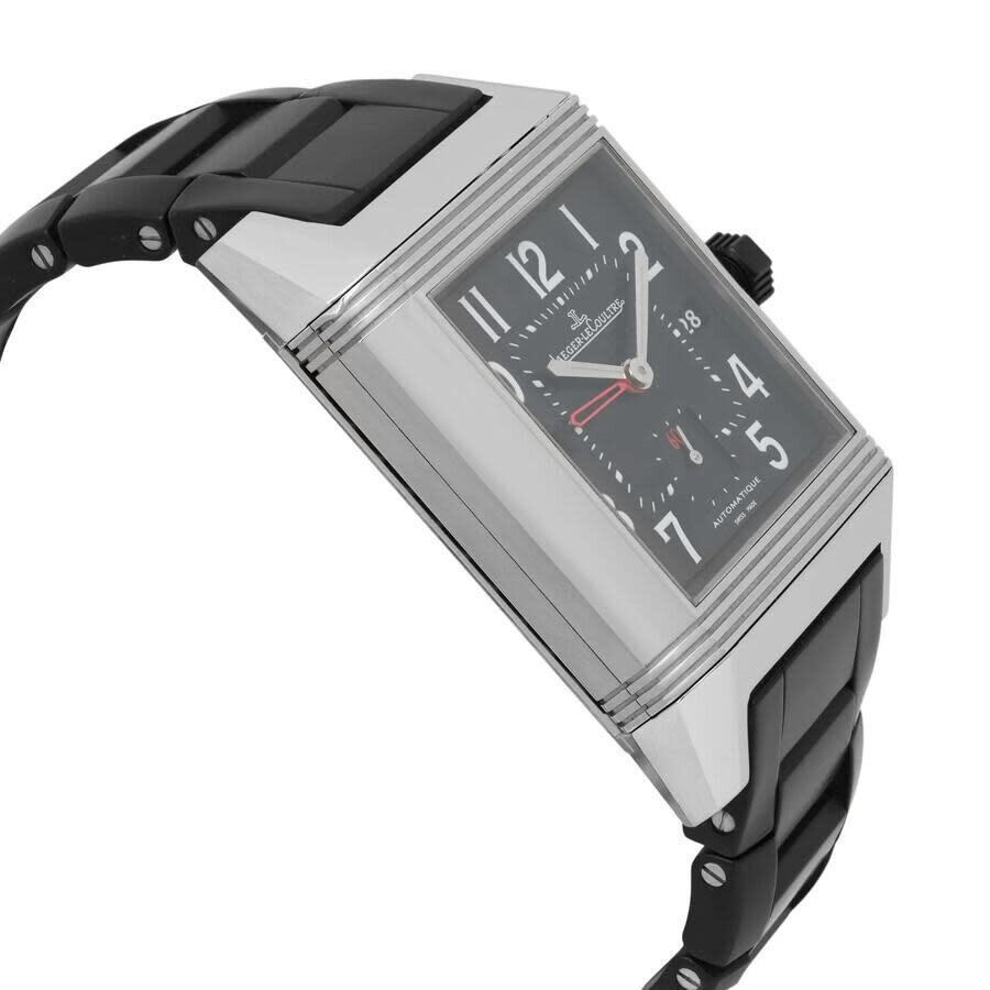 Pre-owned Jaeger-LeCoultre Reverso Squadra Hometime Automatic Day-Night Black Dial Men's Watch 230.8 - 4