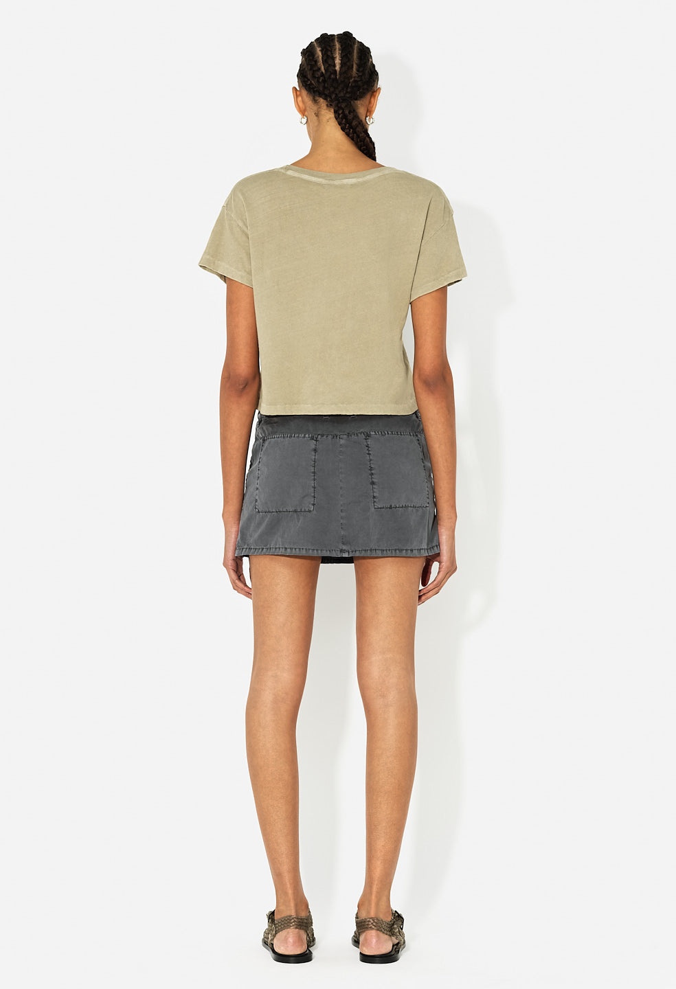 PANELED UTILITY MINI SKIRT - 6