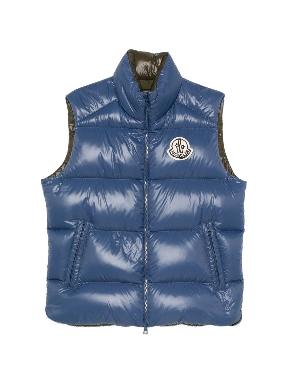 Belice logo-patch quilted gilet - 1