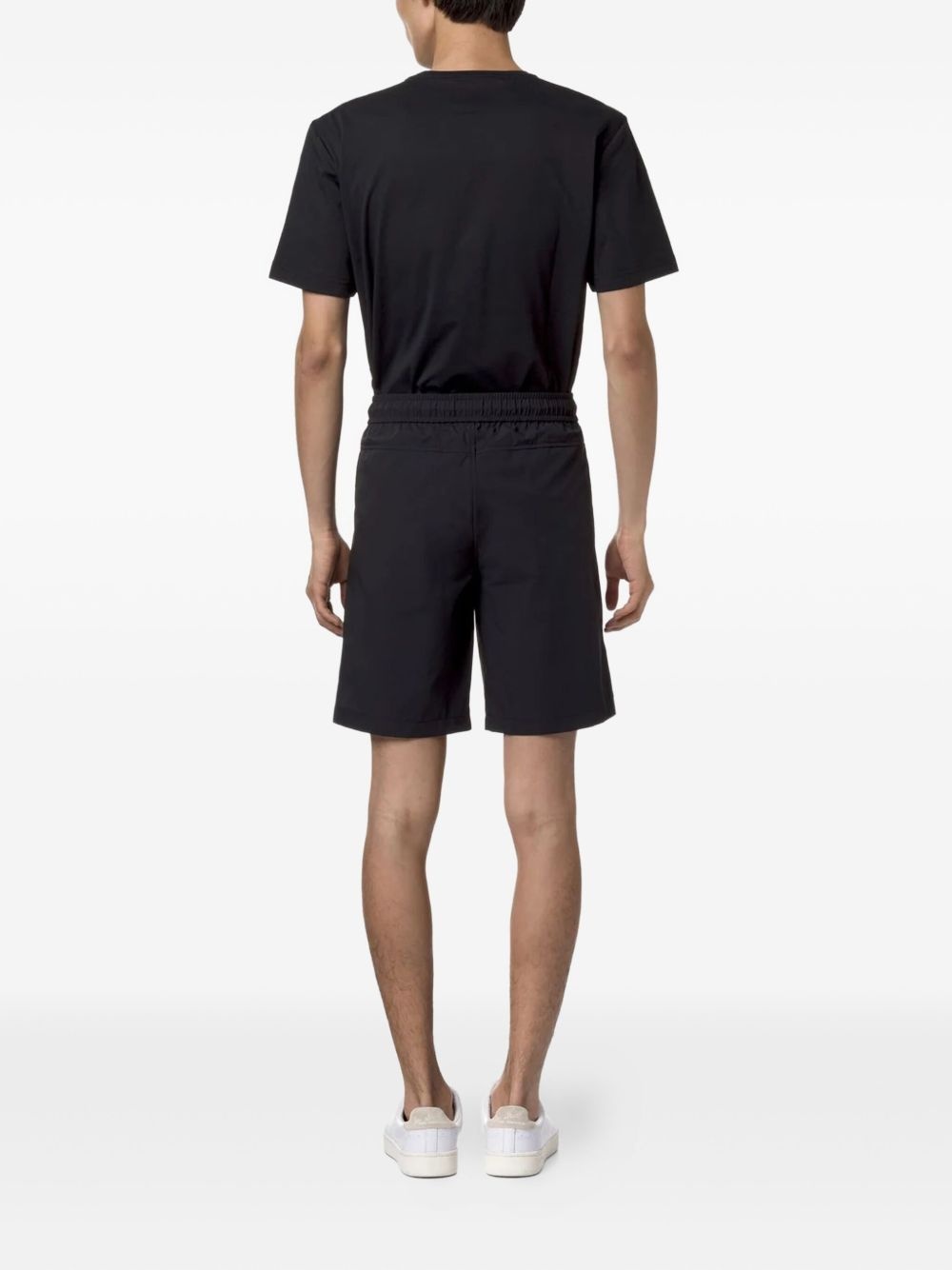 drawstring logo-detail track shorts - 2
