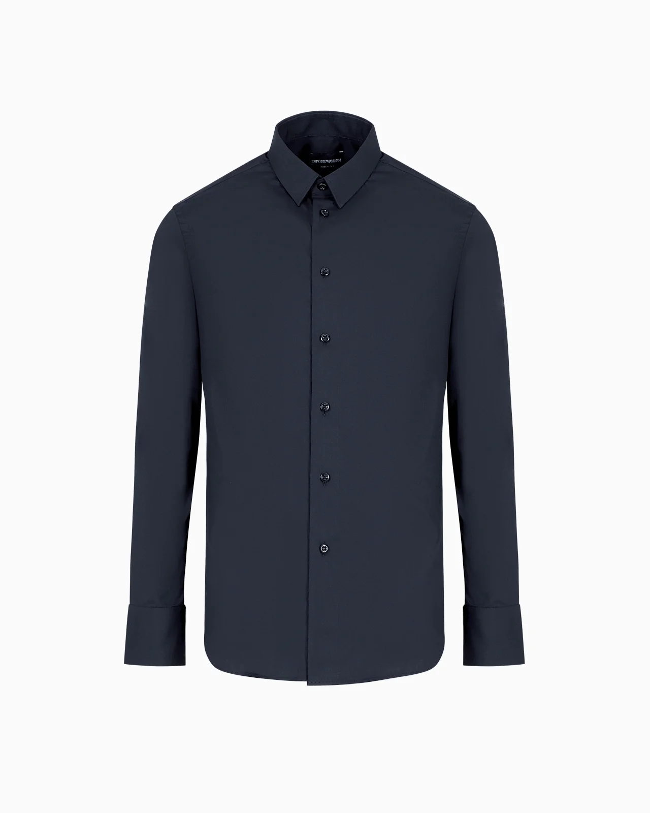 STRETCH COTTON POPLIN SHIRT - 1