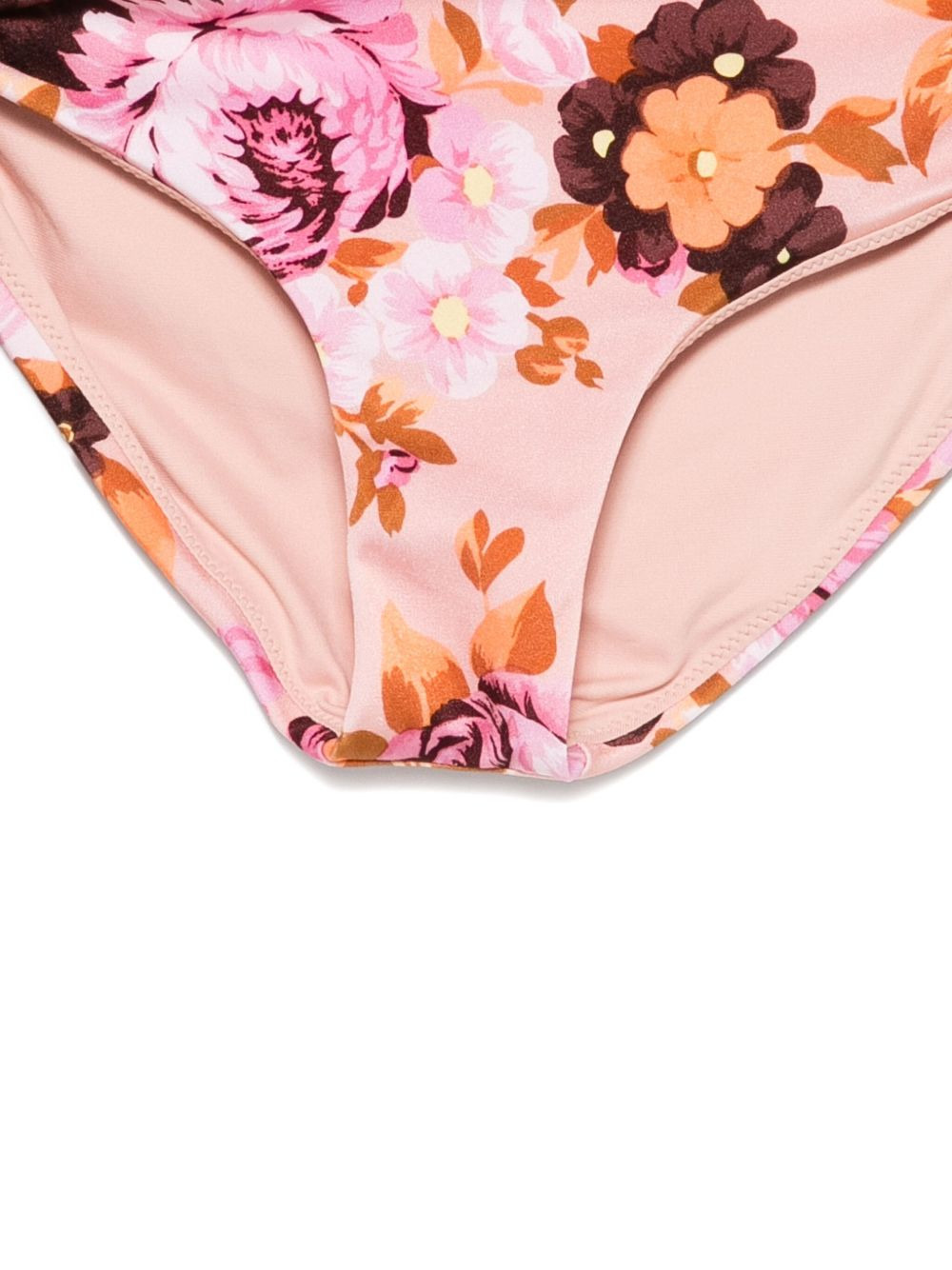 floral-print tie-side bikini bottoms - 3