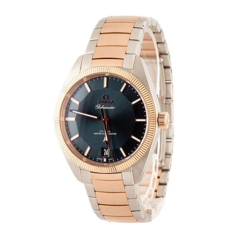 Omega Constellation Globemaster Blue Dial Steel & Sedna Gold - 2