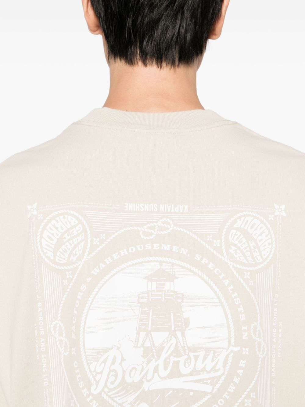 X BARBOUR GRAPHIC-PRINT T-SHIRT - 4