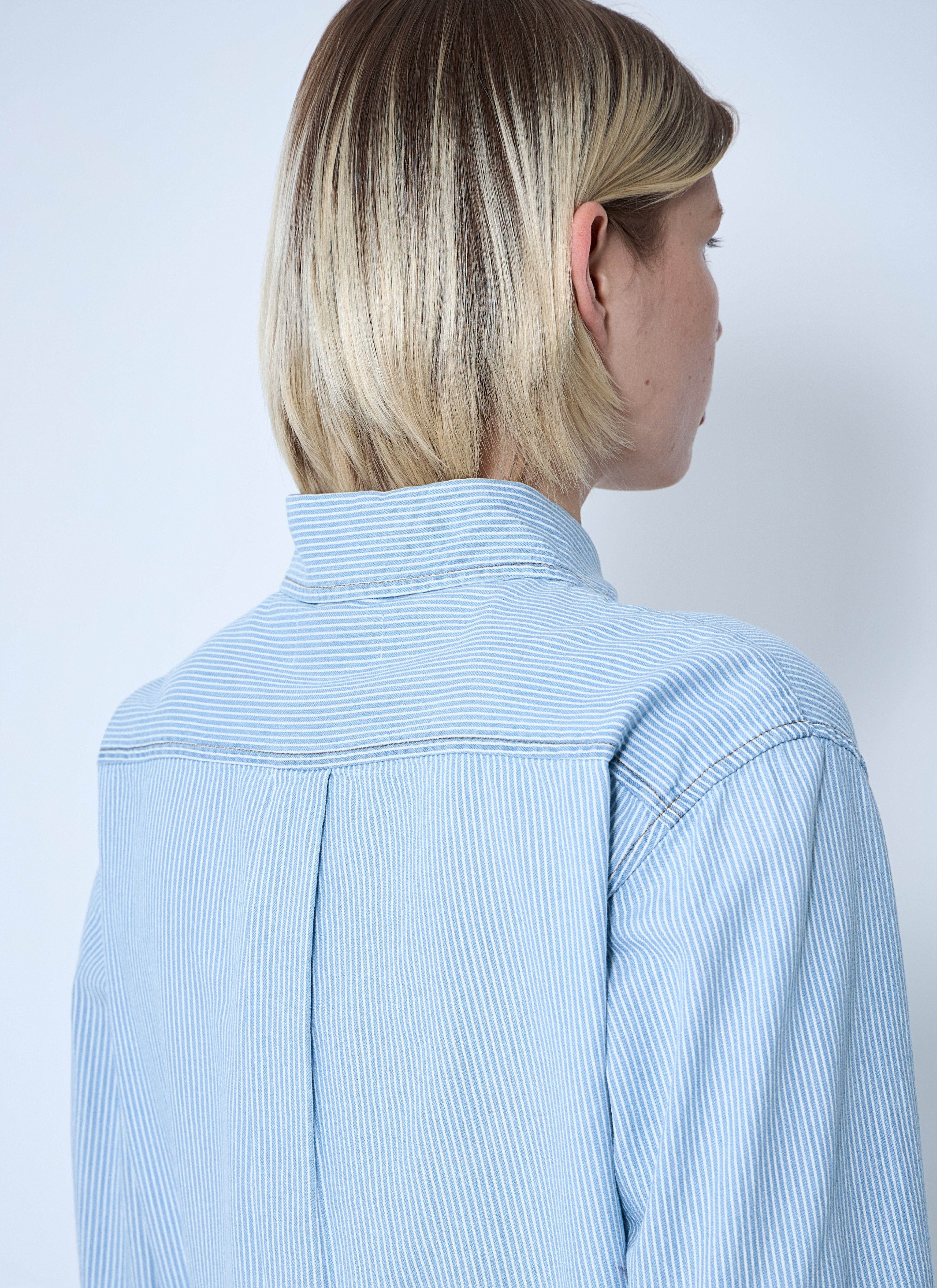Miu Miu Women Striped Logo Motif Shirt - 6