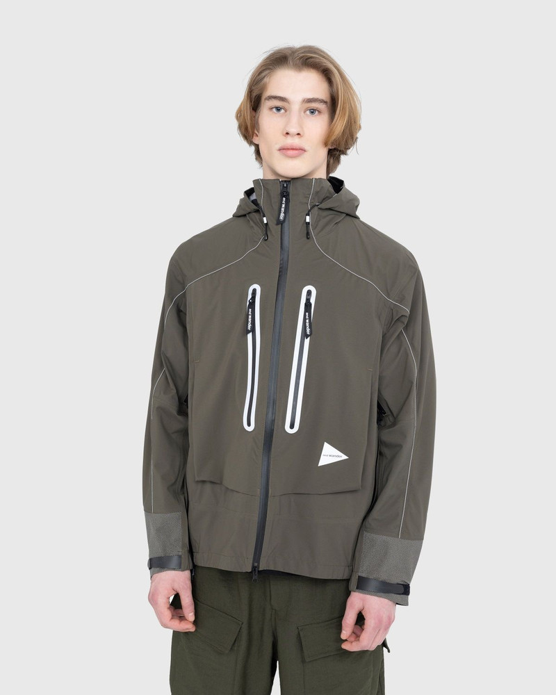 and Wander And Wander – Pertex Shield Rain Jacket Khaki outlook