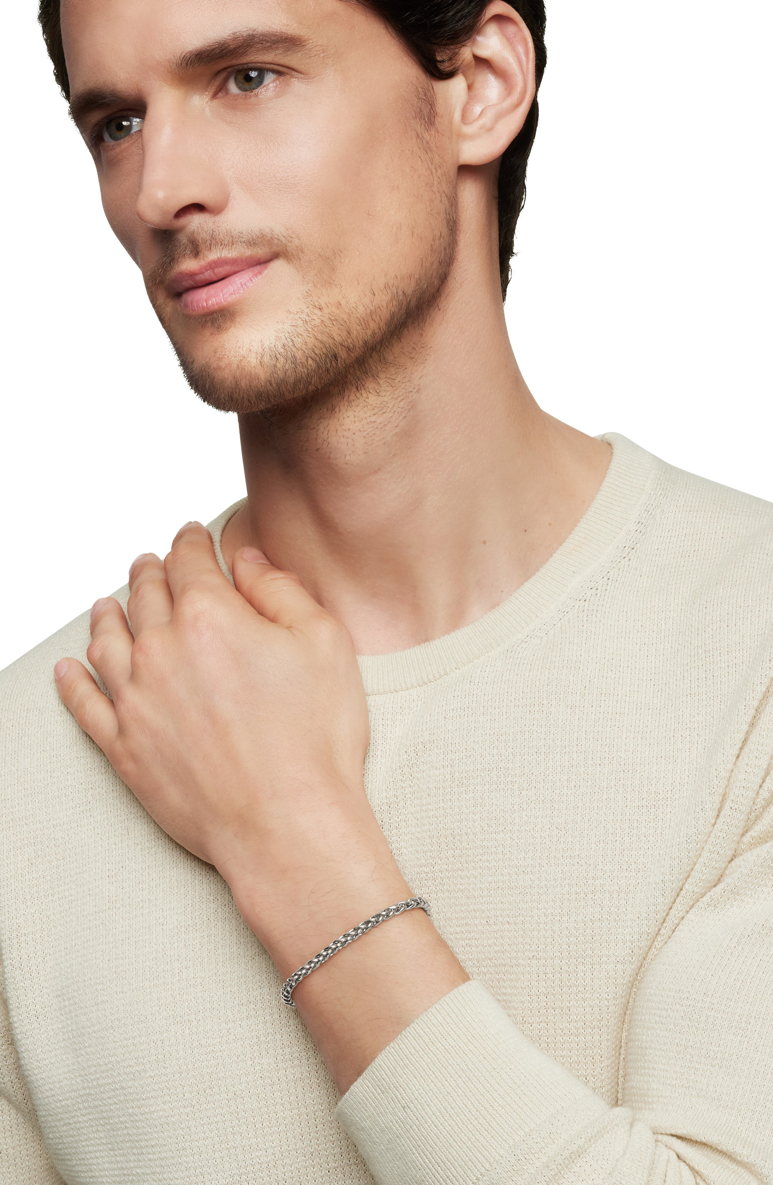 David Yurman Wheat Chain Bracelet in Sterling Silver, 4mm at Nordstrom - 5