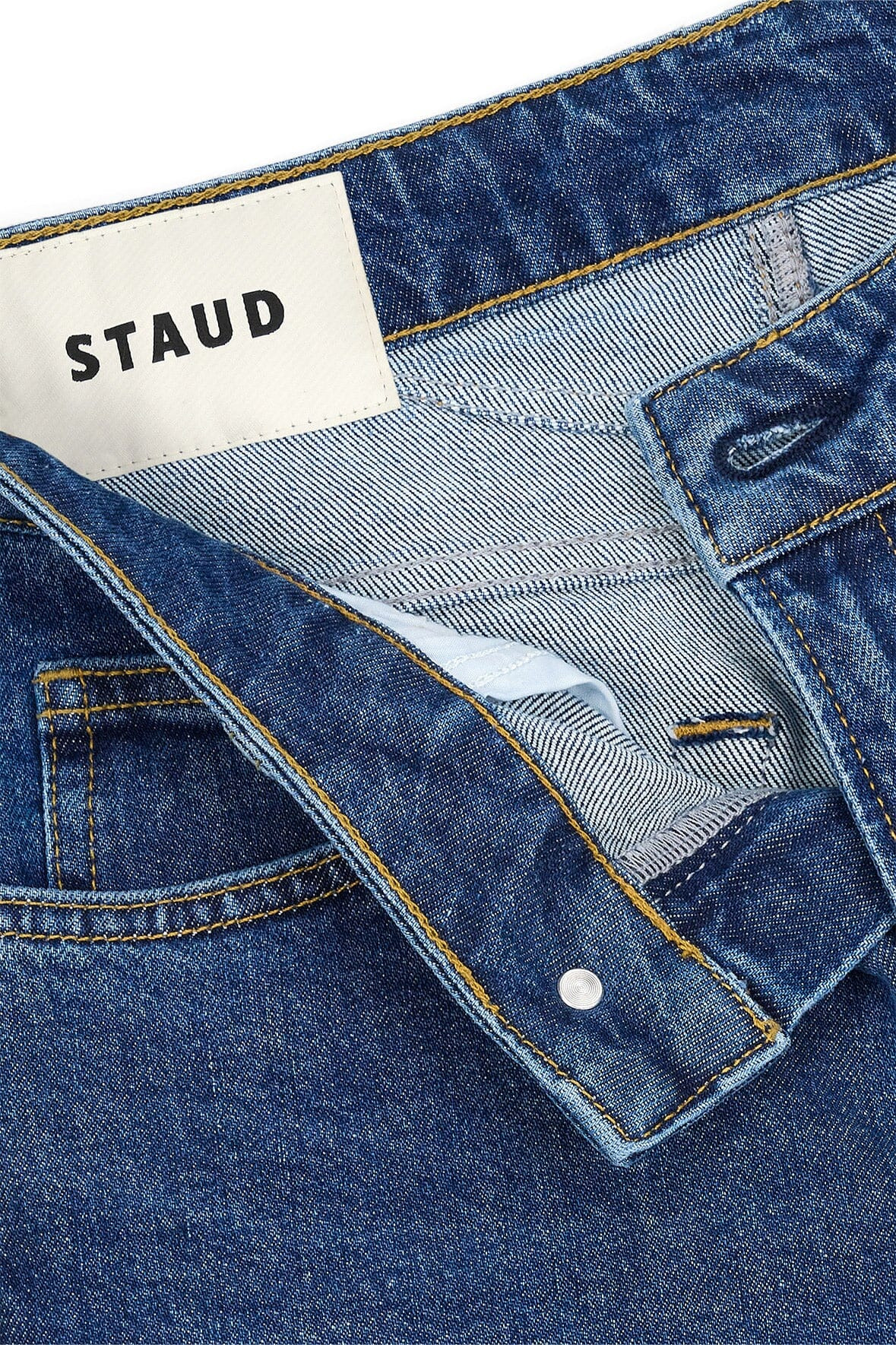 STAUD KYLE STRETCH FLARE JEAN STONE BLUE - 11
