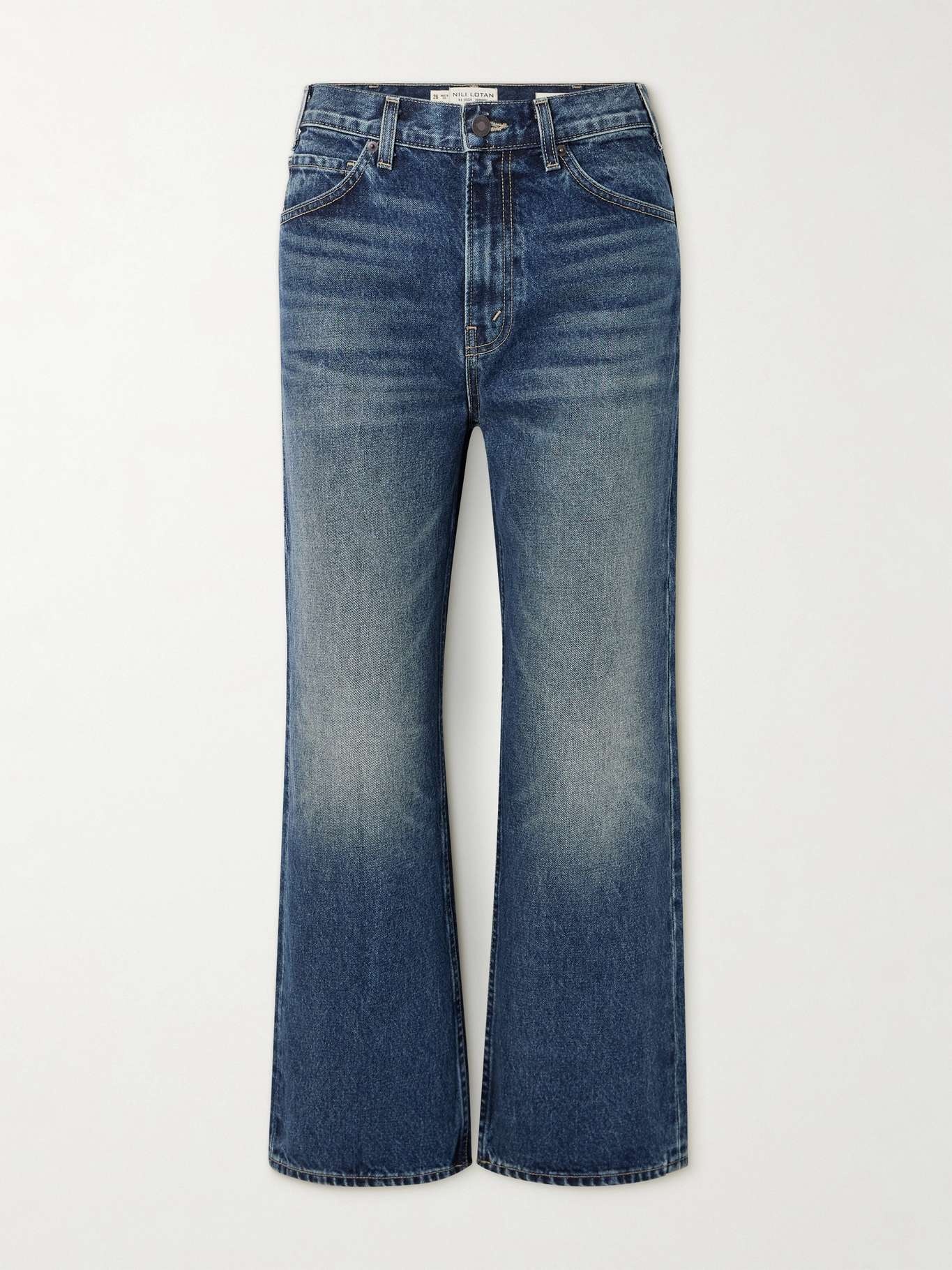 Arwen cropped high-rise flared jeans - 1