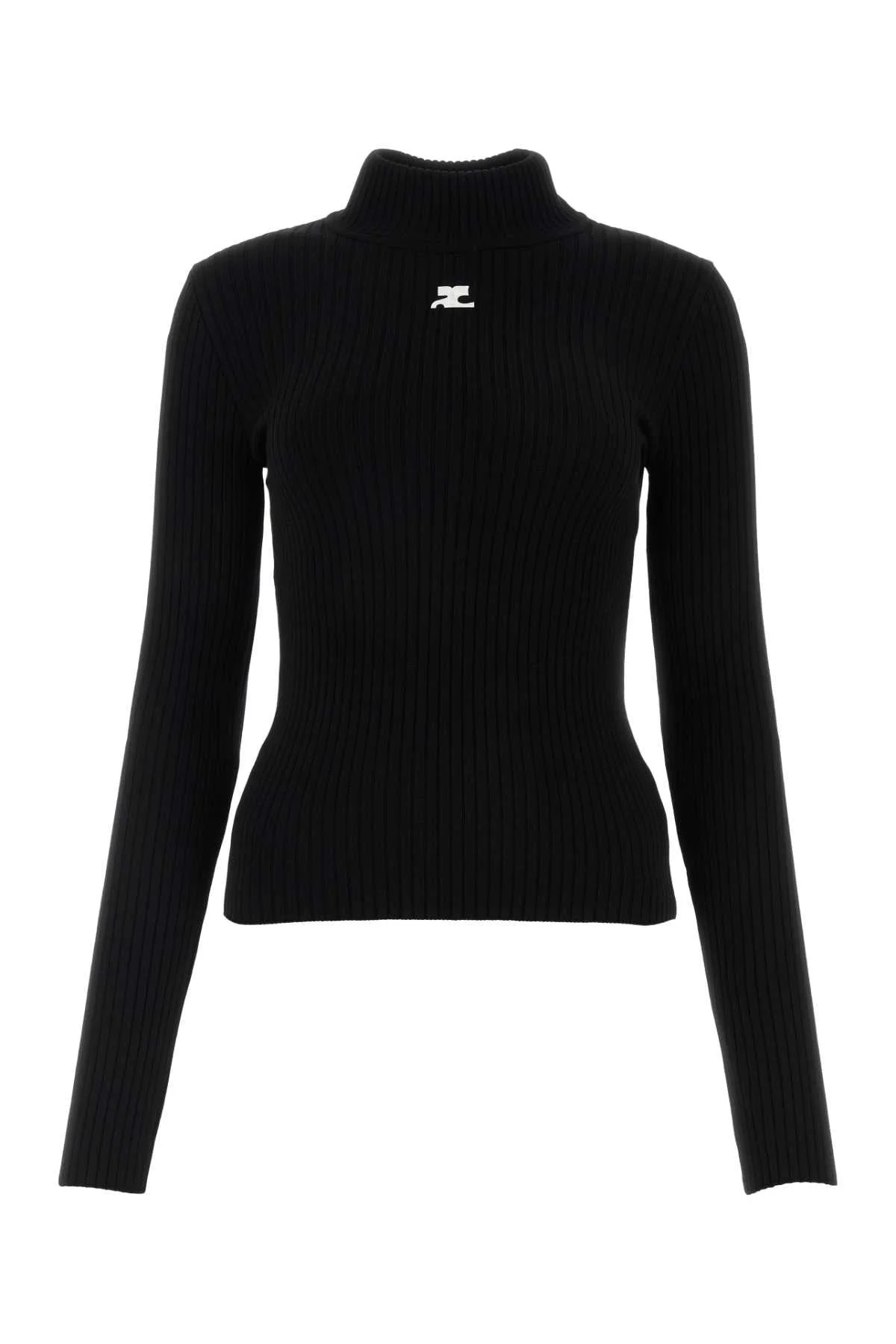 Courreges Women Black Viscose Blend Sweater - 1