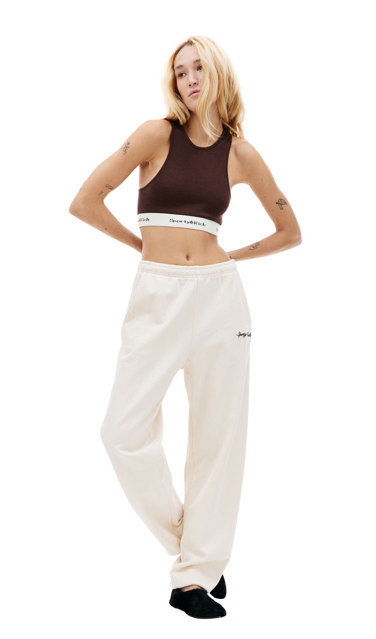 SYRACUSE EMB SWEATPANT (CREAM) - 2