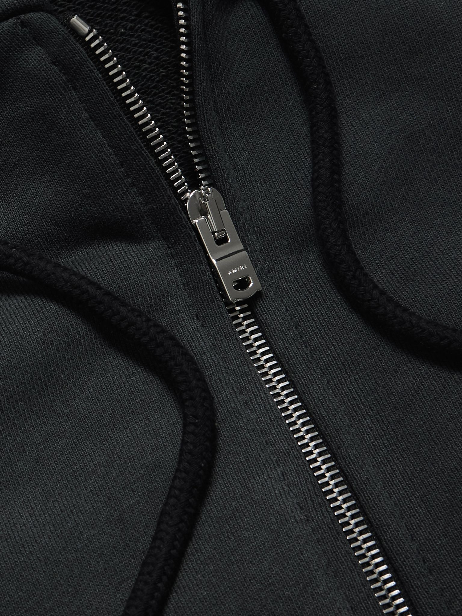 Hollywood Printed Cotton-Jersey Hoodie Black - 4