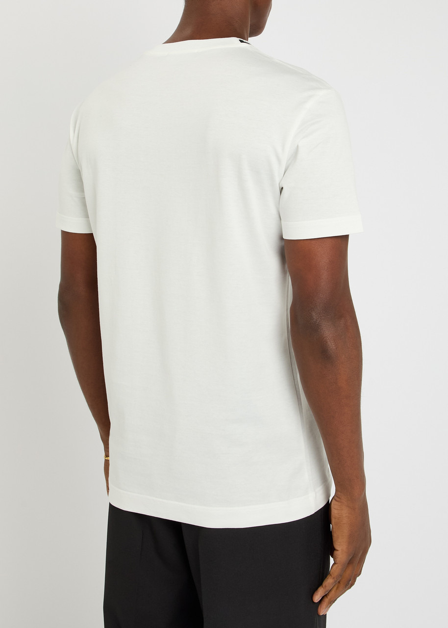Dolce & Gabbana Embroidered Logo-appliqué Cotton T-shirt - 3
