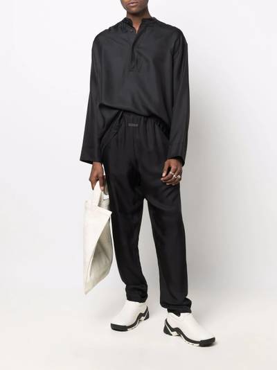 Fear of God logo-waist drop-crotch trousers outlook