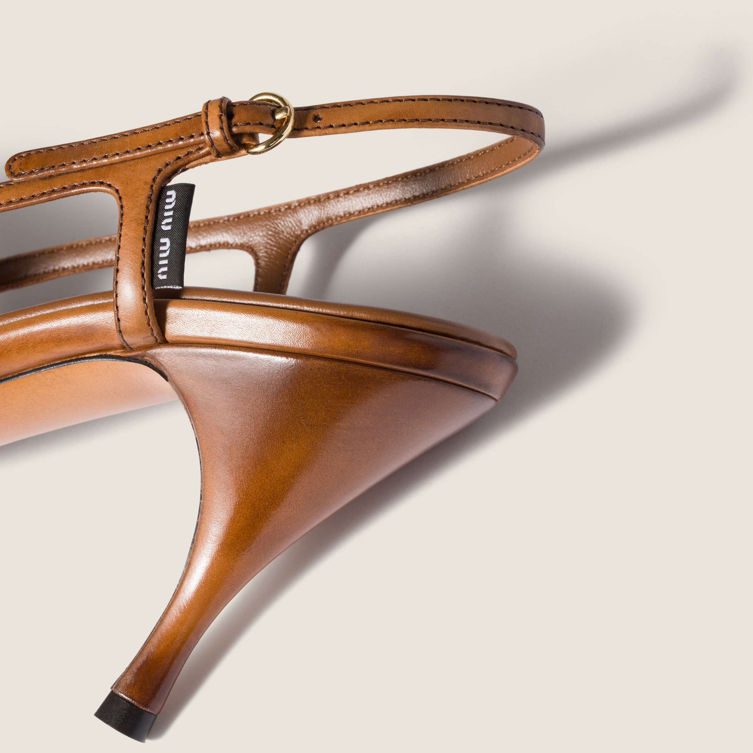 Leather slingback pumps - 3