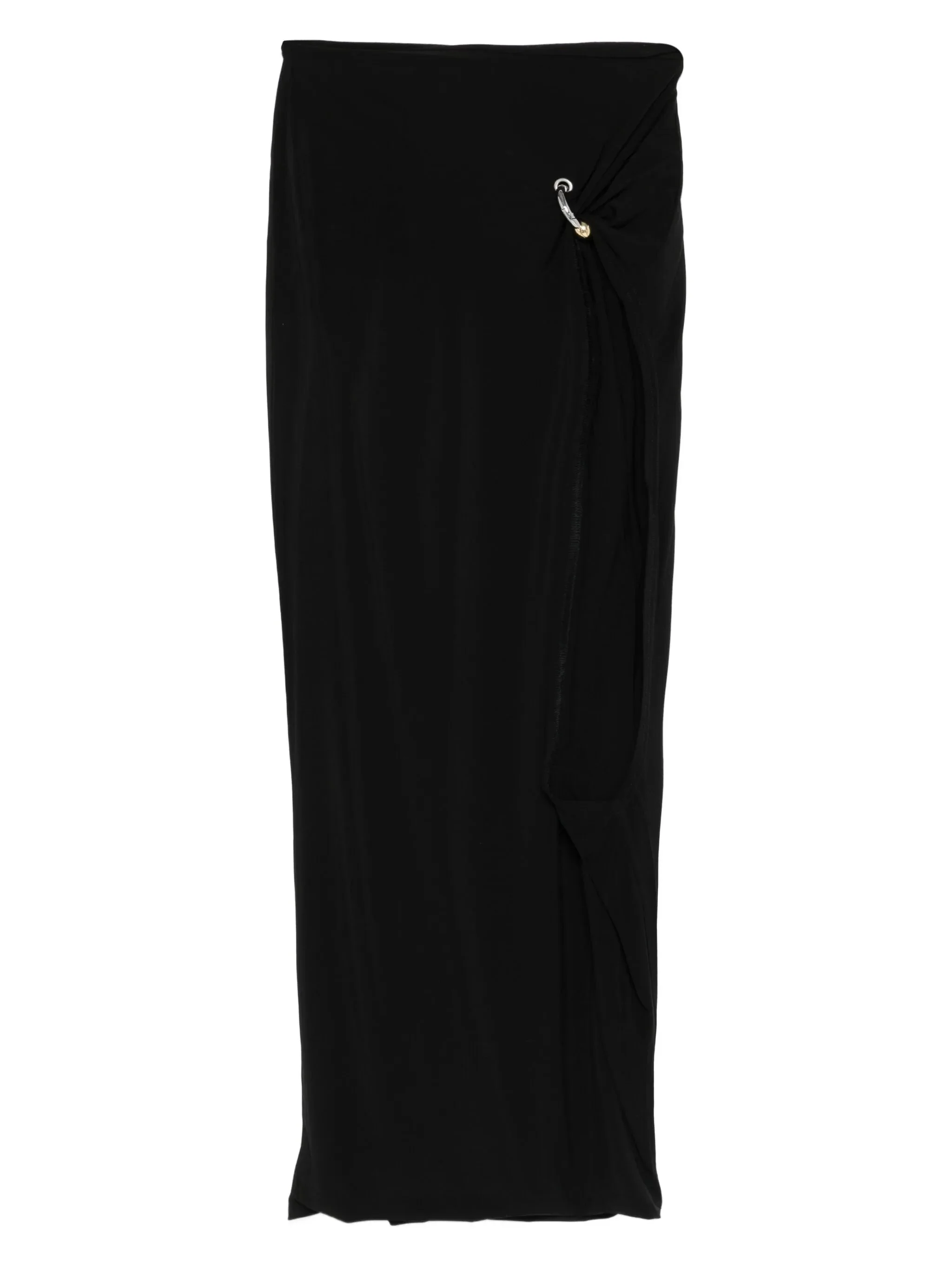 Jean Paul Gaultier Ring-detail Side-split Midi Skirt - 1
