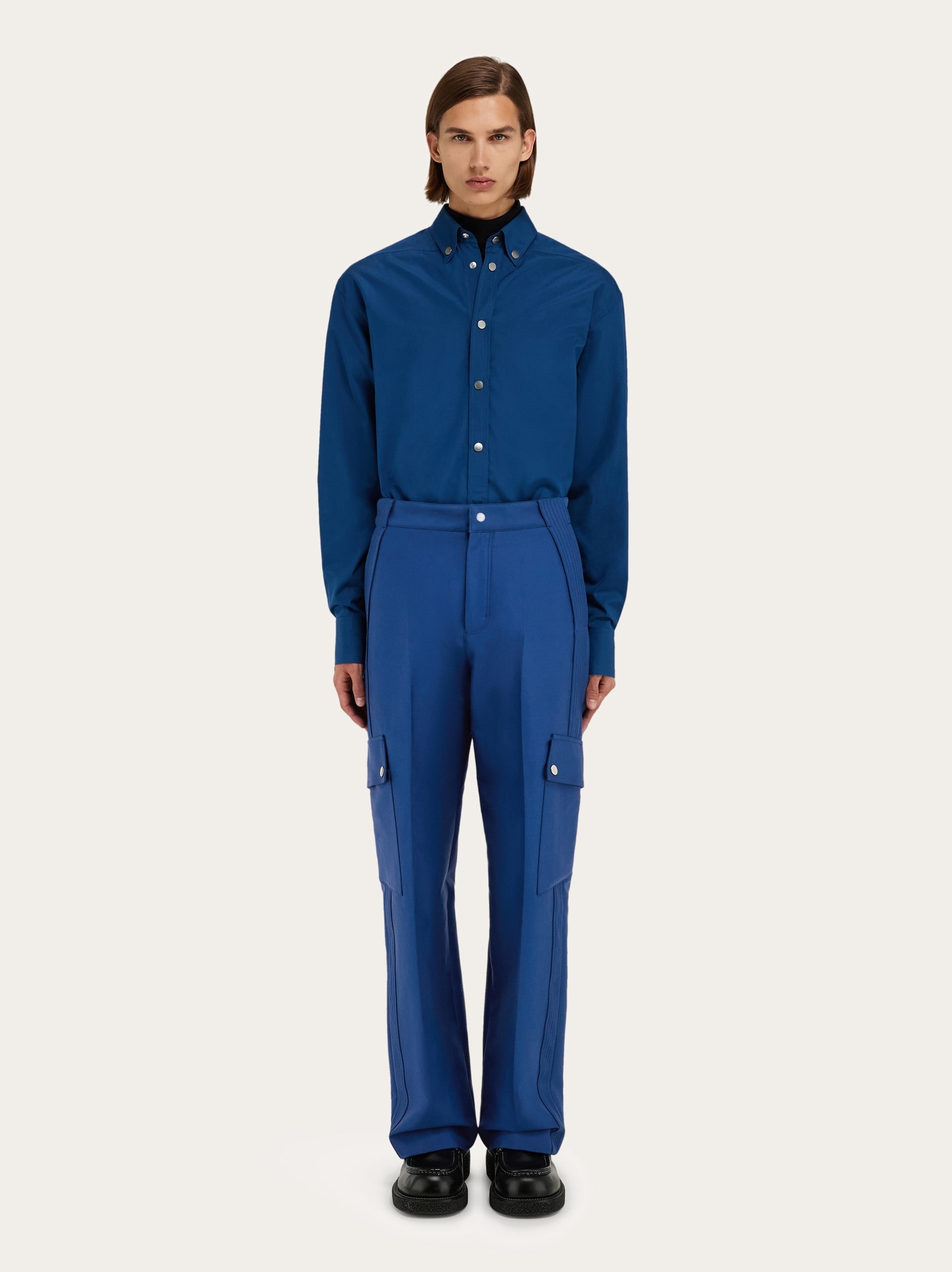 Viscose cargo pants - 8