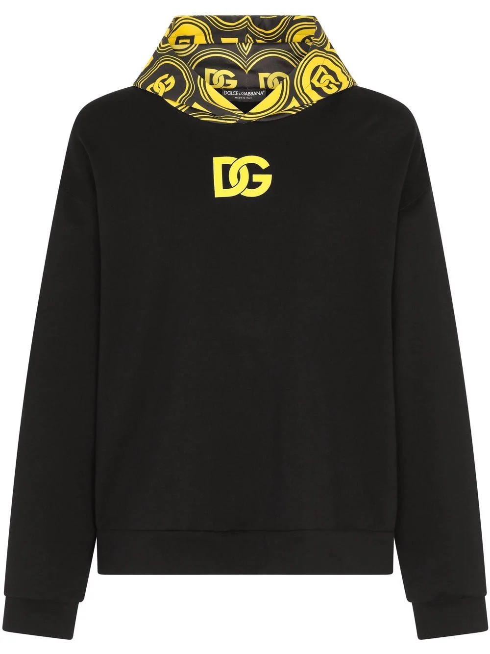 logo-hood pullover hoodie - 1