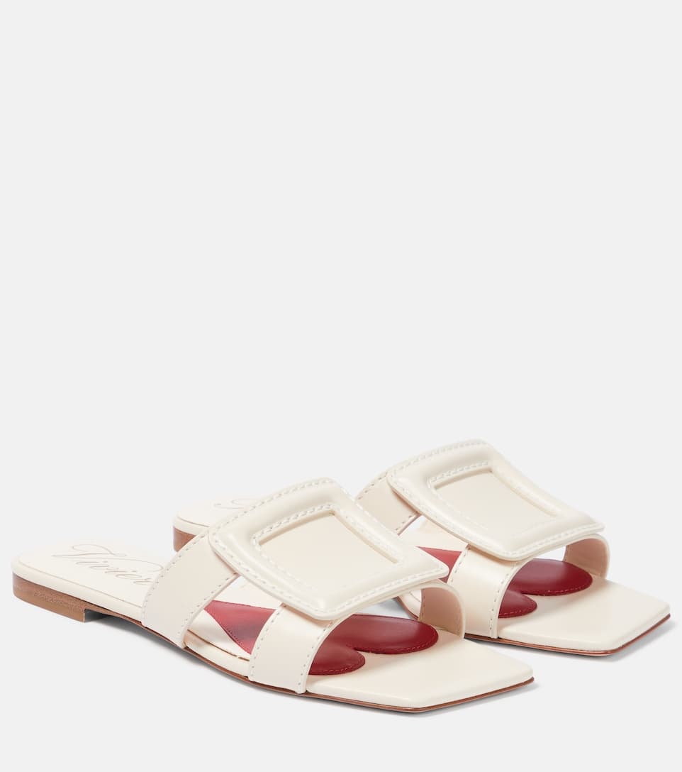 Buckle leather sandals - 1