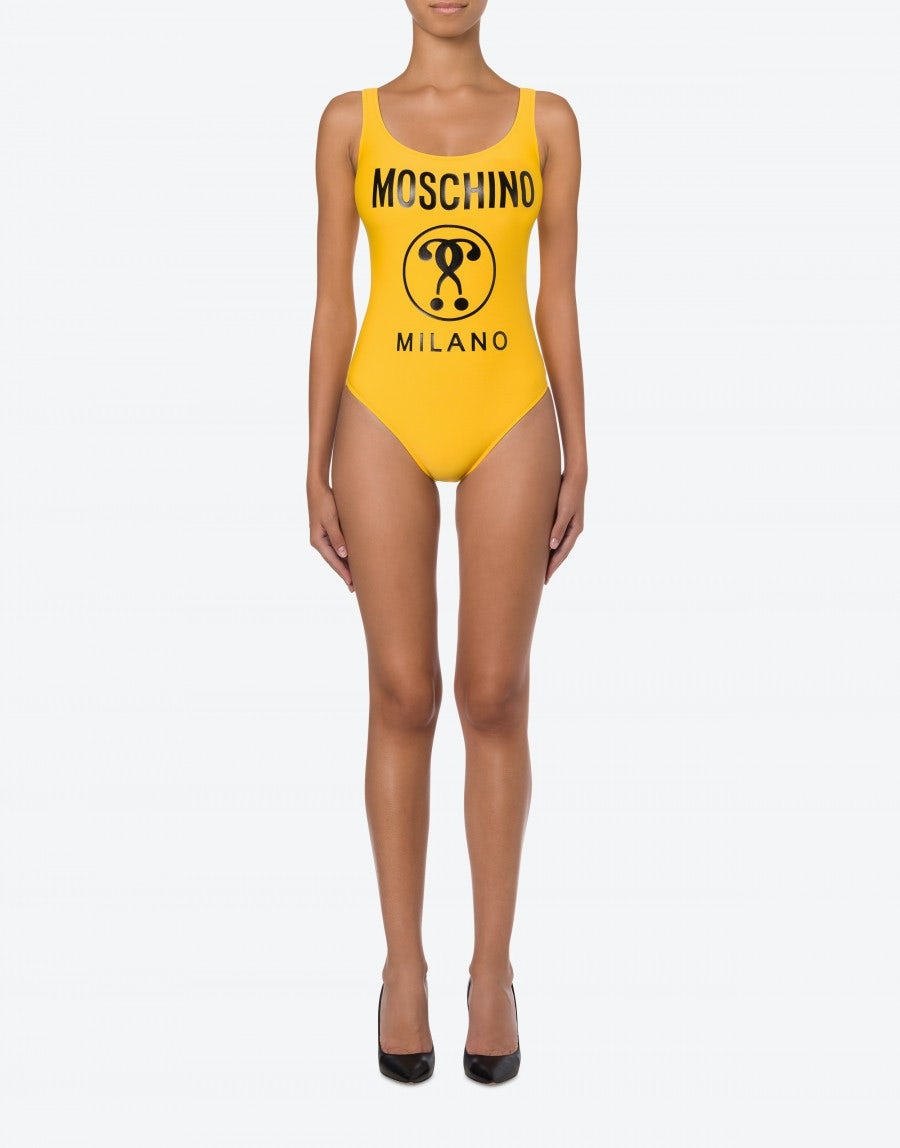 DOUBLE QUESTION MARK ONEPIECE SWIMSUIT - 2