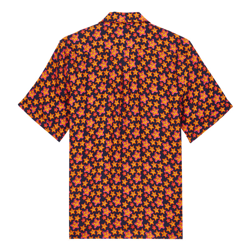 Vilebrequin Men Bowling Linen Shirt Stars Gift outlook
