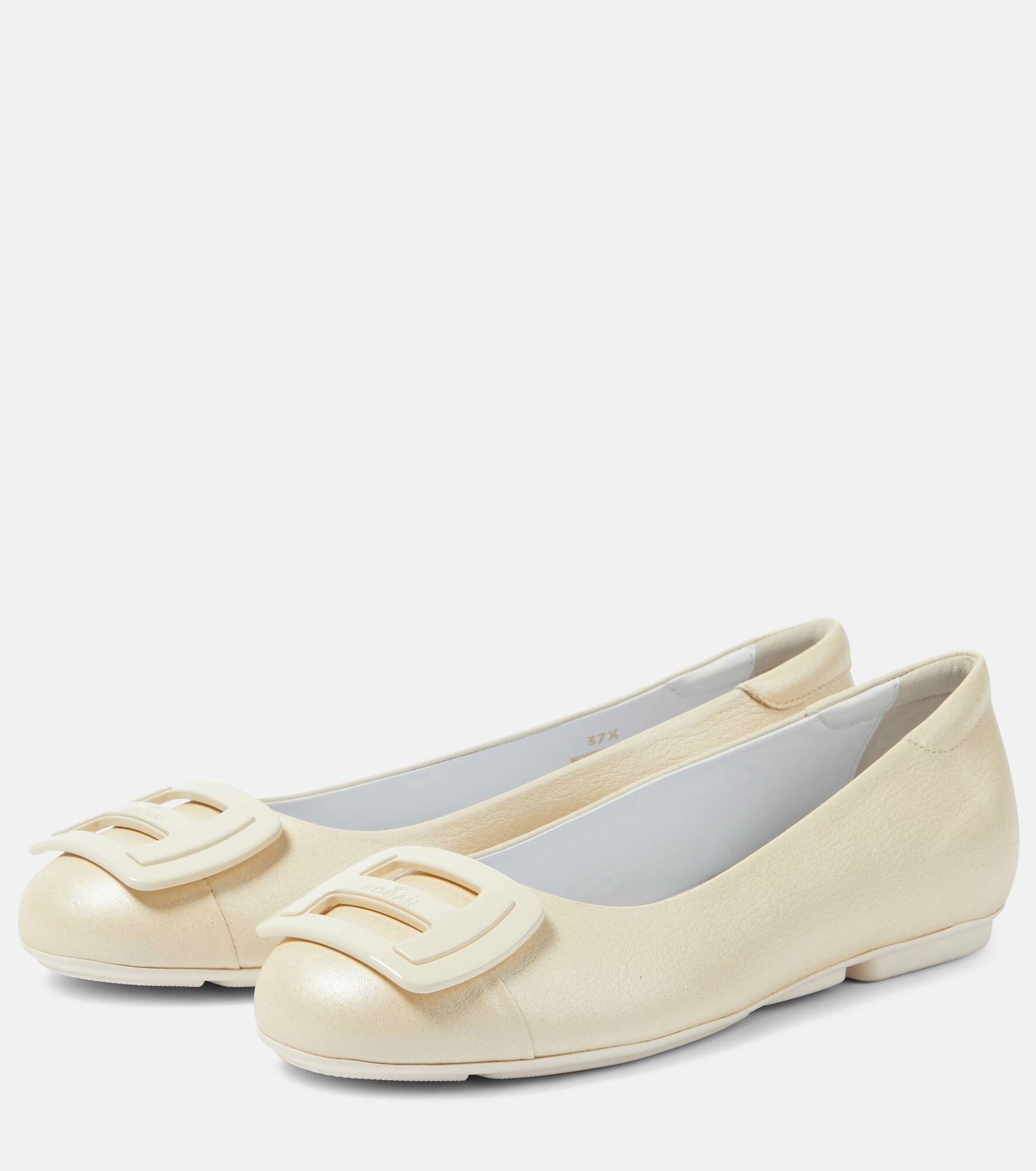 H661 leather ballet flats - 5