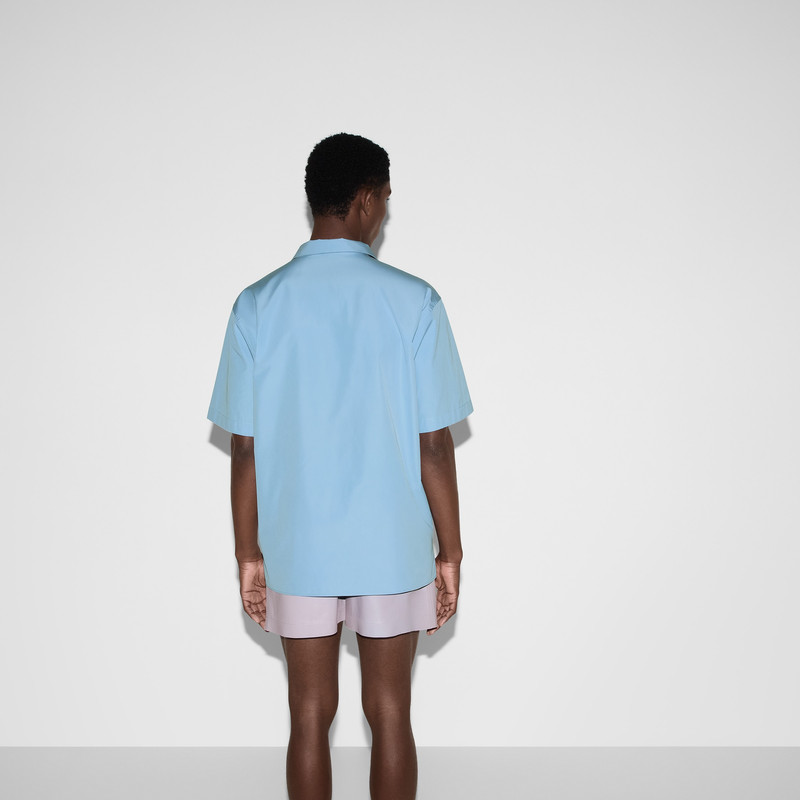 Regular fit cotton shirt with Web 4