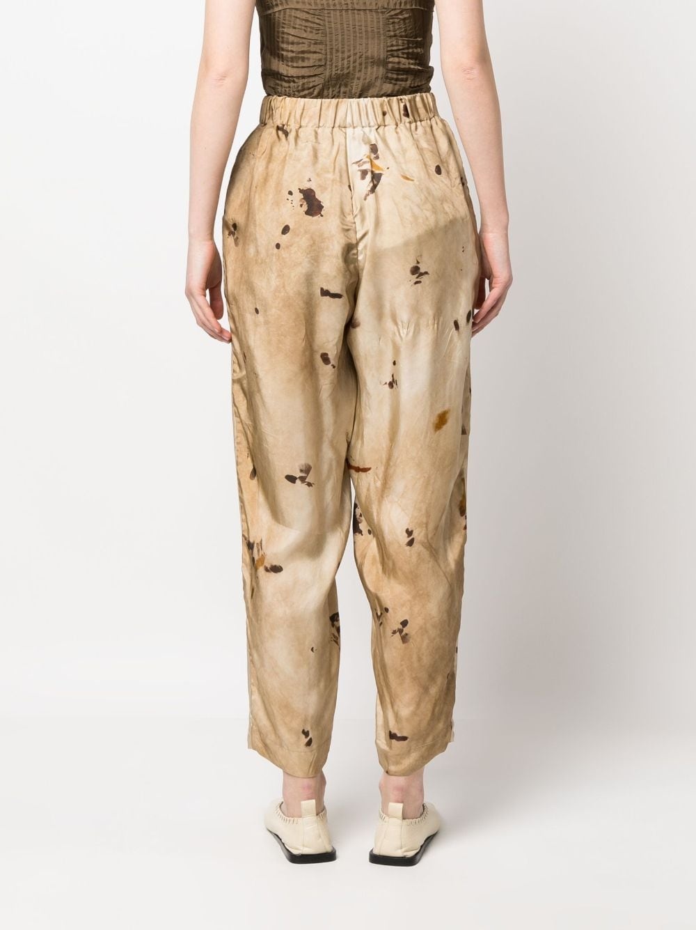 graphic-print elasticated-waist trousers - 4