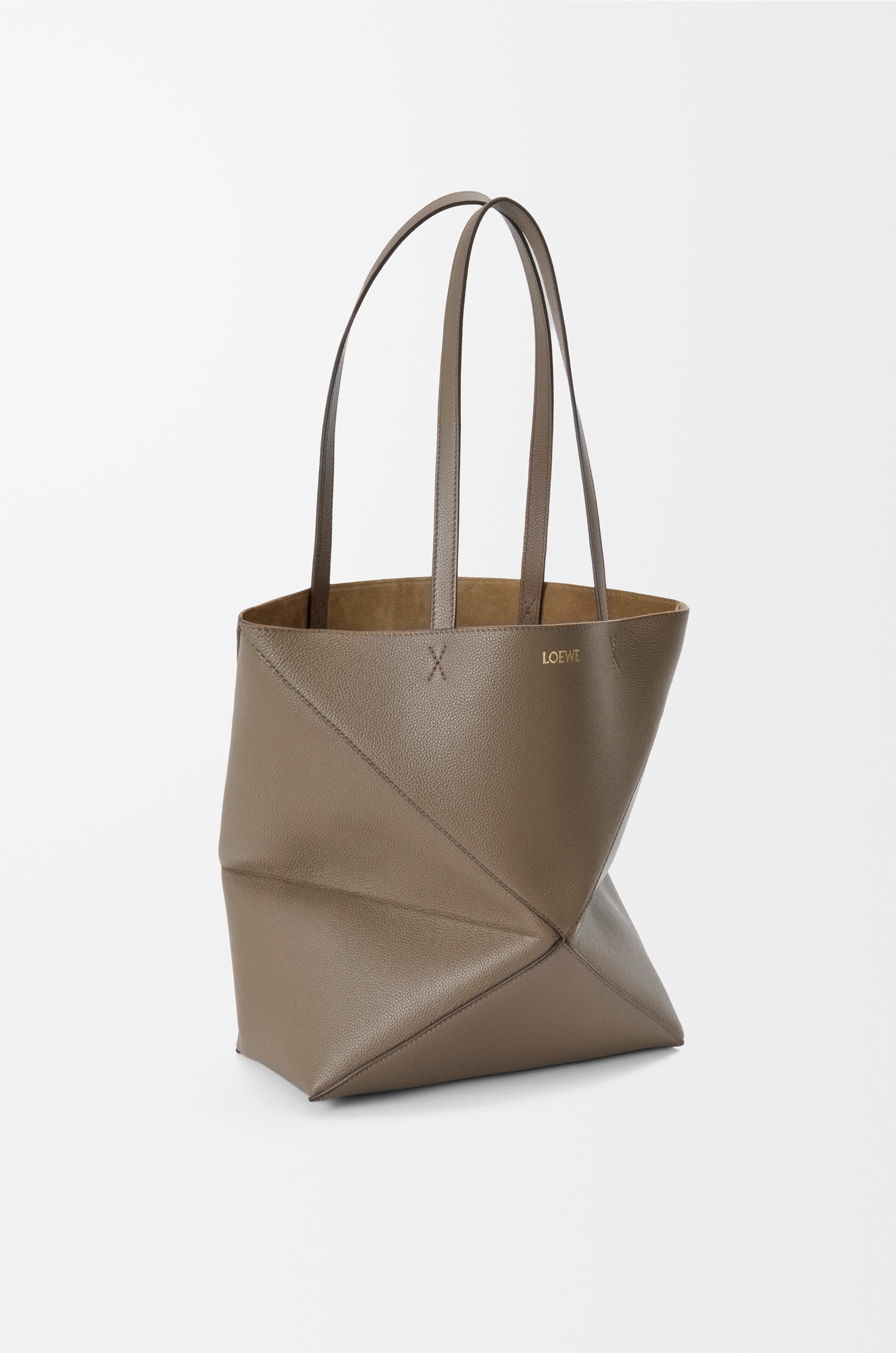 Medium Puzzle Fold tote in soft grained calfskin - 4