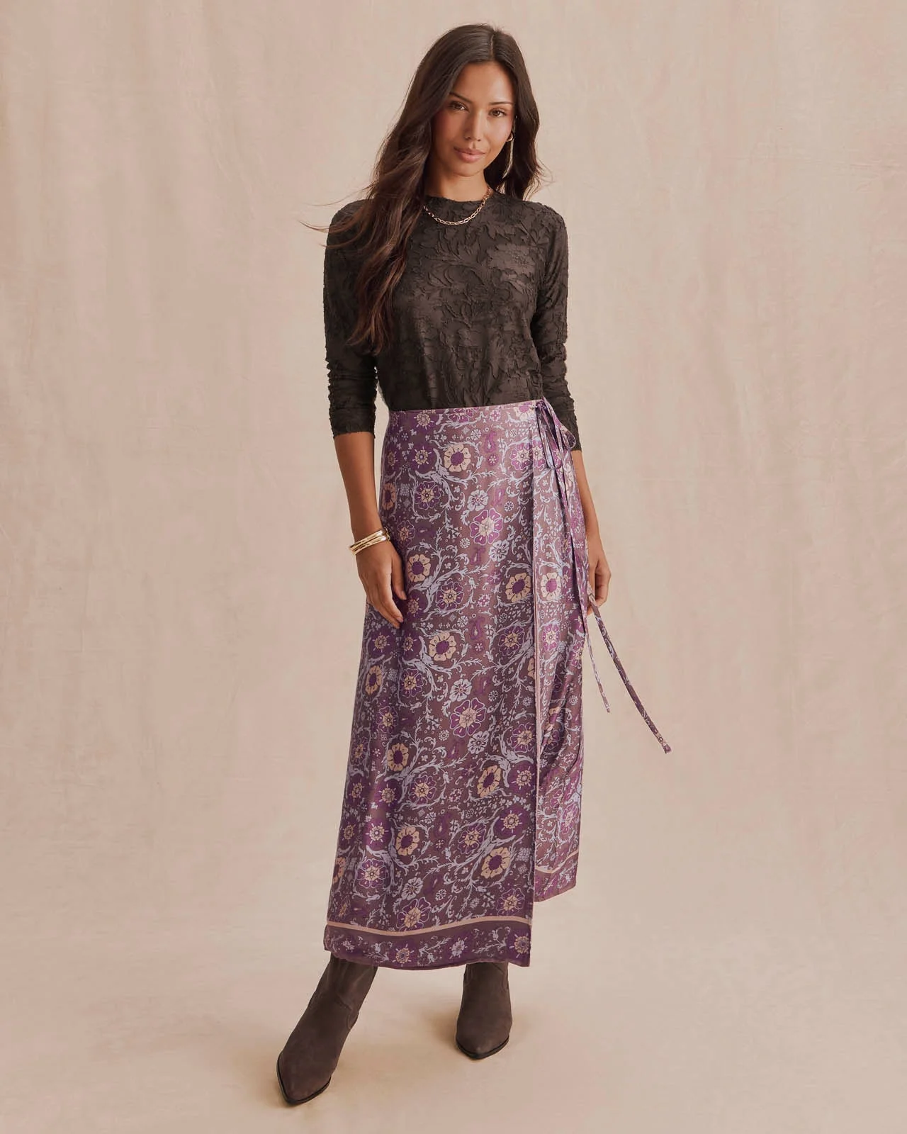 Cecelia Floral Long Sleeve Tee - 1