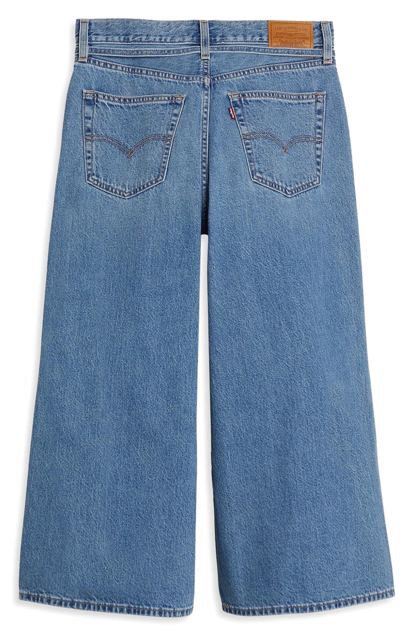 levi's XL High Waist Wide Leg Culotte Jeans in Hot And Cold at Nordstrom - 5